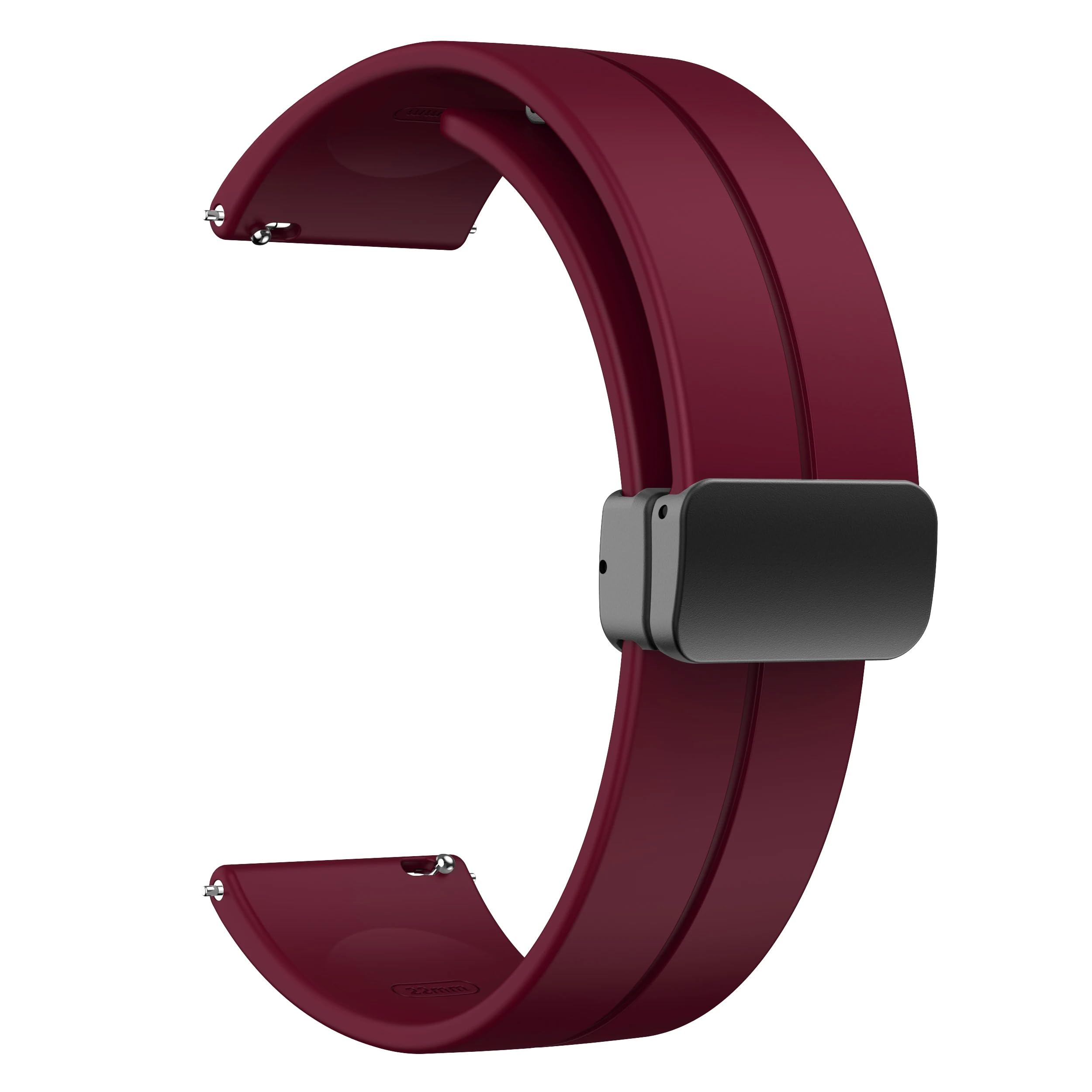 DHIMAHI 20MM Magnetic Buckle Soft Silicone Sport Strap Band For Fire Bolt Spin Bsw009/Terra Bsw019/NinjaBsw007/spo2 Bsw003/Constellation/Bsw002,FastTrack Reflex Play Smart Watch For Men Women (Winred) (B0CVH8Y7XB) Amazon Price History, Amazon Price Tracker