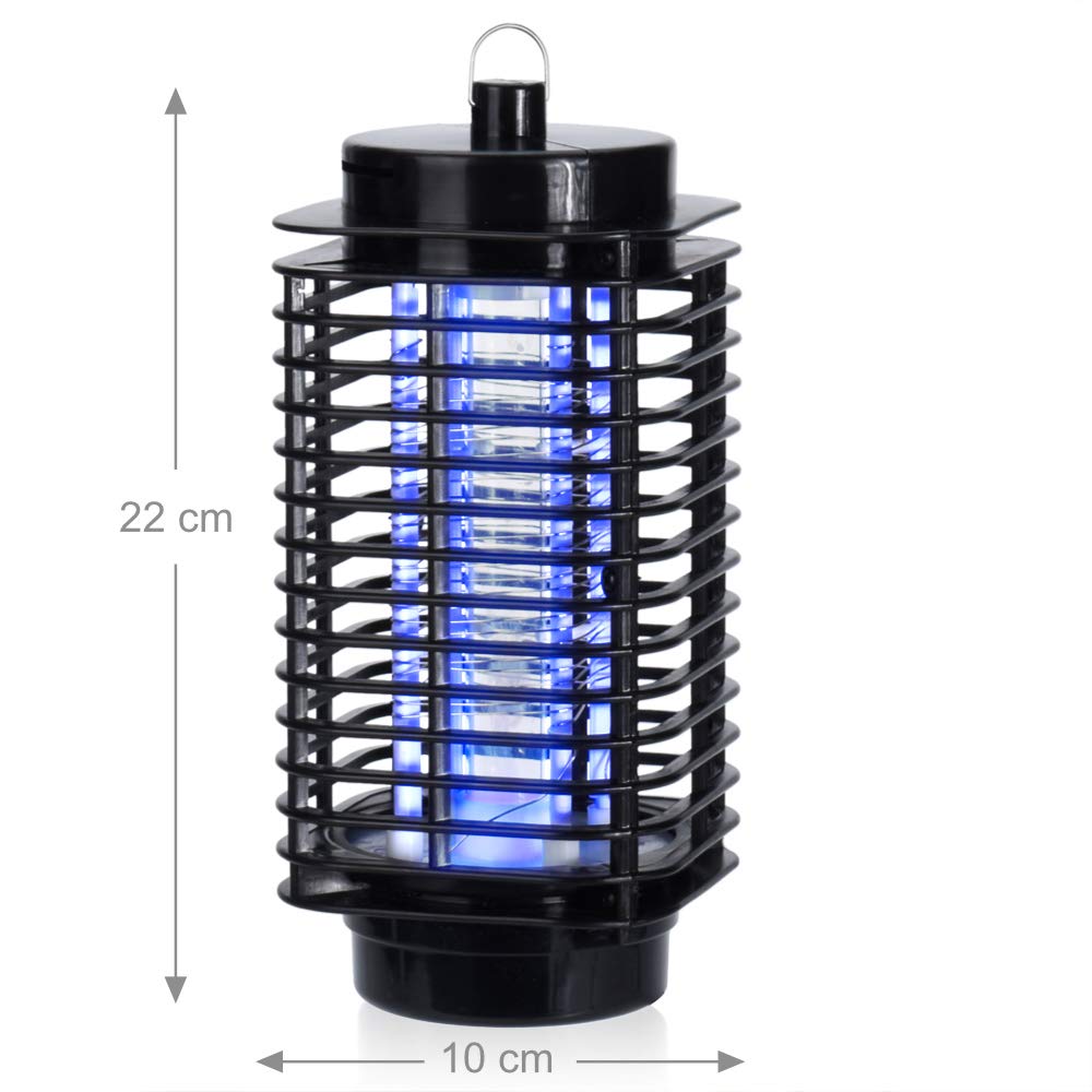 MONZANA® Lámpara Matainsectos Antimosquitos Luz LED UV Matamoscas Eléctrico Interiores Exteriores 25m²