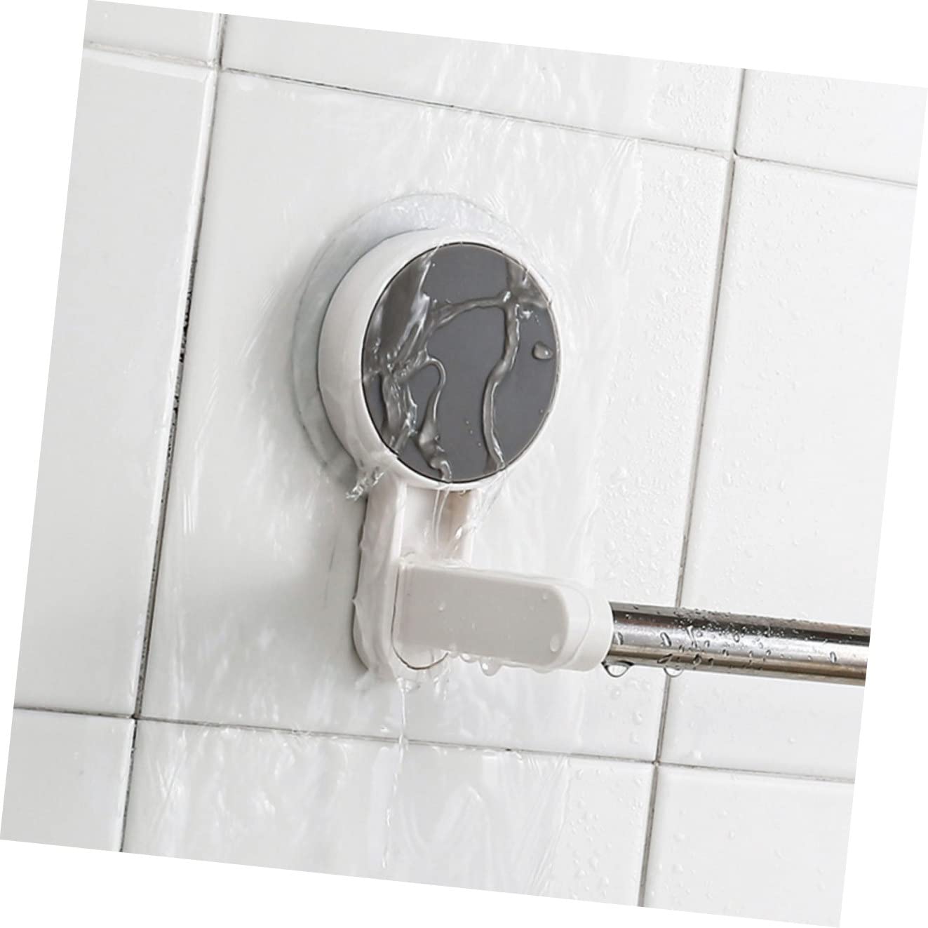 2 pezzi anello per portasciugamani per appendiabiti, portapiatti, piatto, parete singola, per lavabo, organizer, copertura, bianco, da appendere, bagno, in acciaio, mano di support