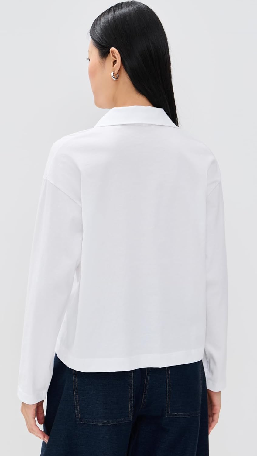 Vince Women's Easy Long Sleeve Polo - Image 3