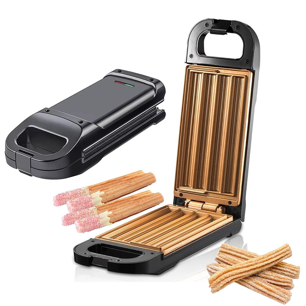 Machine à churros électrique pour la maison, machine à churros portable antiadhésive, machine à churros électrique, machine à beignets espagnols, sans huile, sans friture,facile à nettoyer,850 W