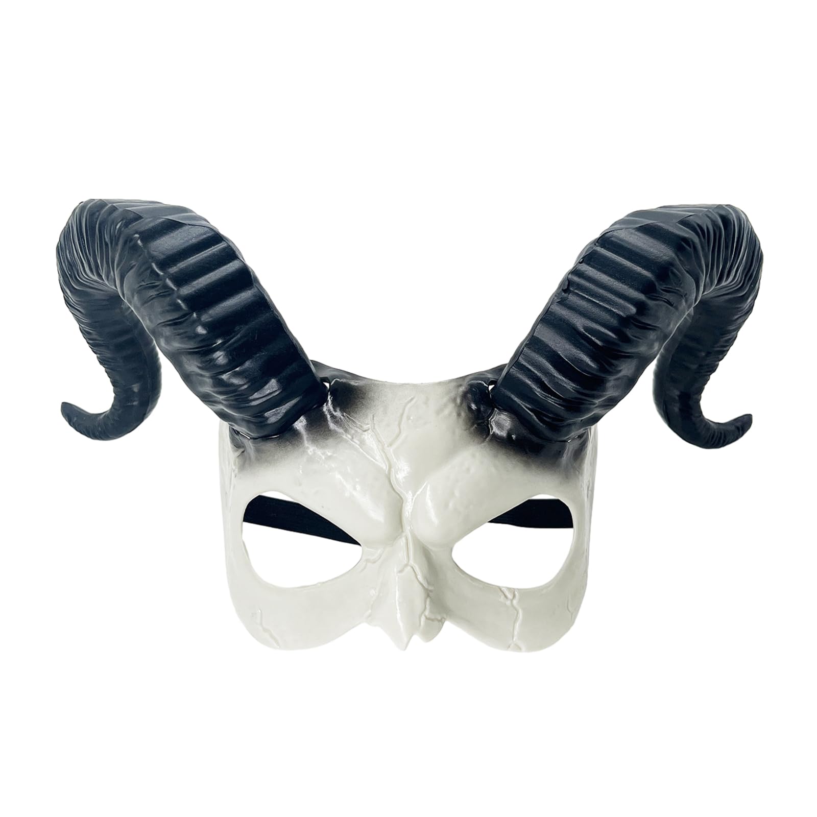 Halloween Half Face Mask Masquerade Horn Mask Devil Mask Horn Goat Mask Monsters Cosplays Costume Mask With Horn Devil Mask Horn Goat Horns Monsters Cosplays Costume Mask Halloween Half Face Mask