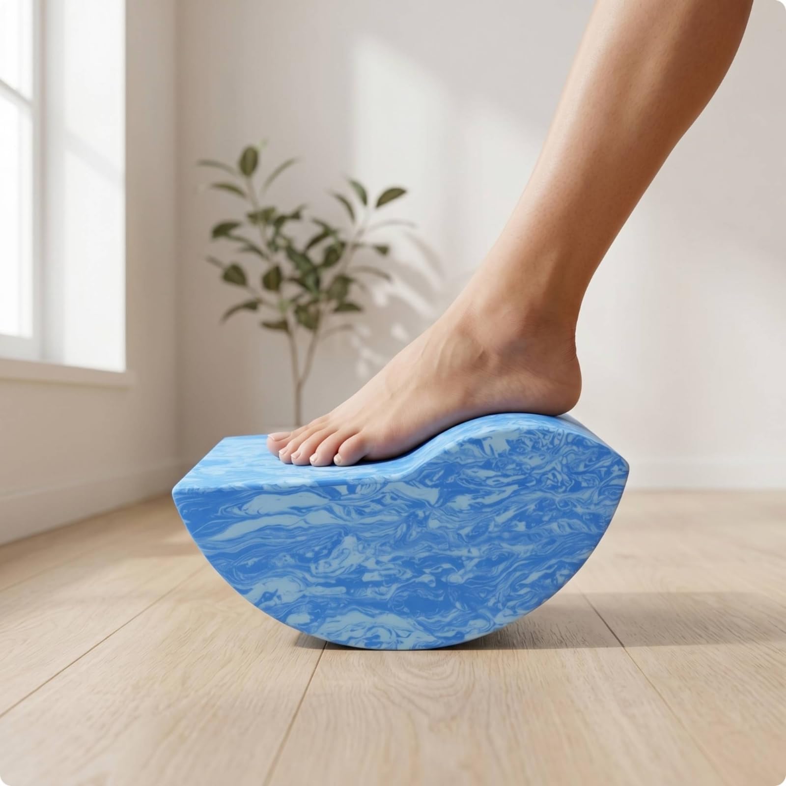 Eva Balancer Tavola Oscillante Balance Board Tavola di Equilibrio Blocco Base Arcuata per Migliorare Equilibrio E Mobilità Adatto per Esercizi di