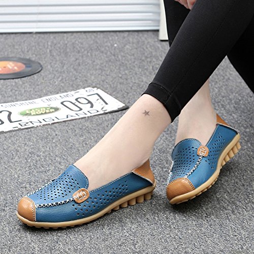 Image of VenusCelia Women's Floral Comfort Walking Flat Loafer