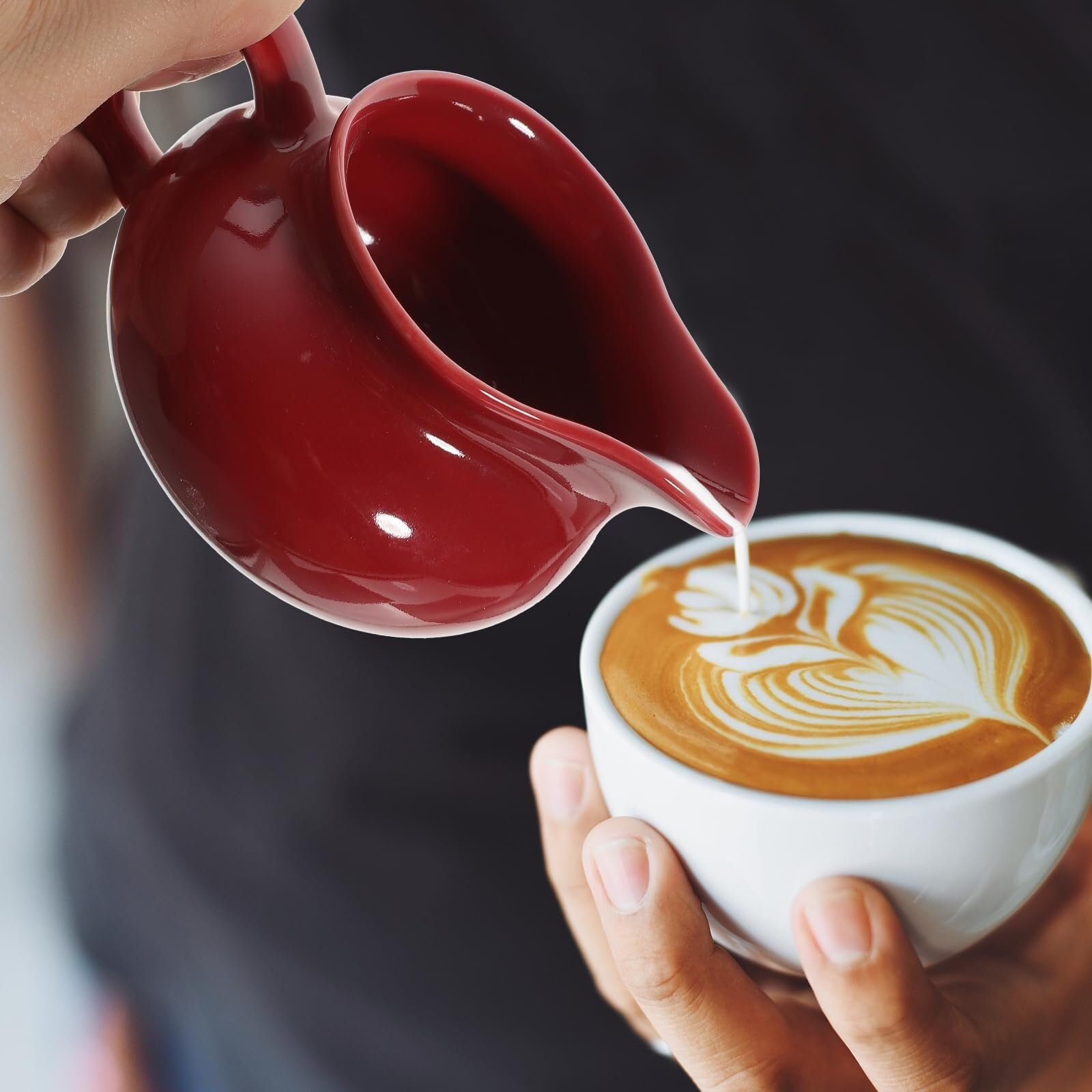 Salsiera Perfetta Per Salse Ceramiche Creative Con Manico Barattolo For Sugo Di Soia E Crema Caffè Lattina For Il Tè Ristoranti E Feste(Grün)