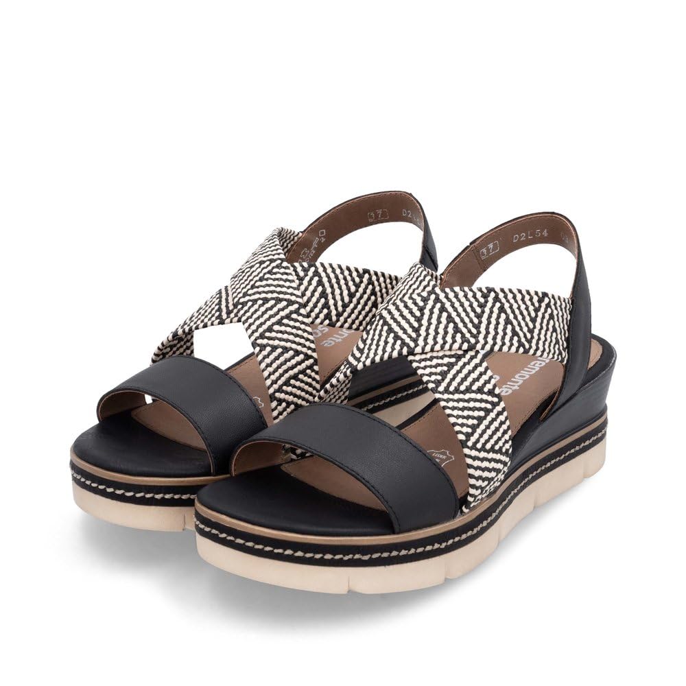 Remonte D2L54 03-noir combiné Noir Femme Noir