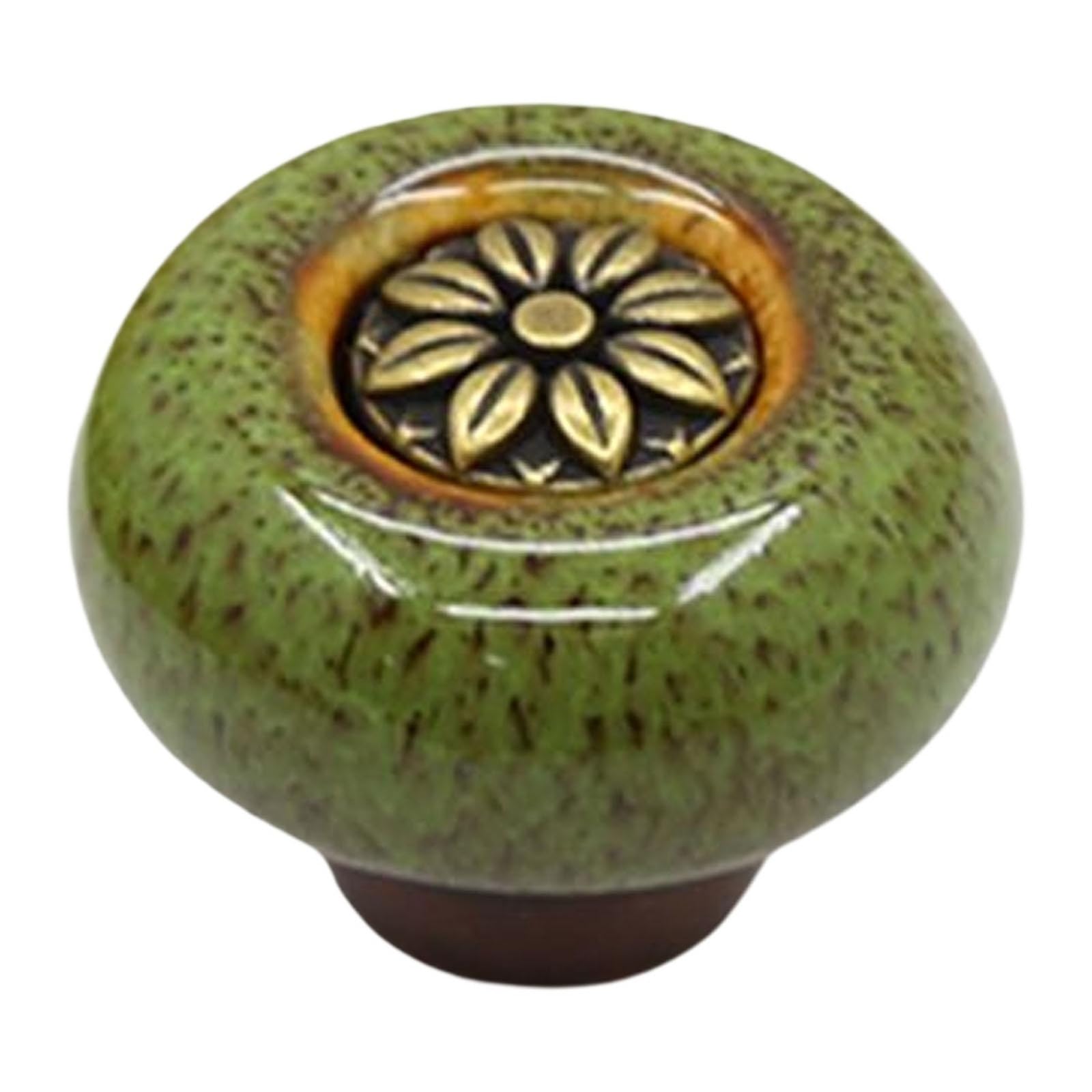 GNYVZXPLQ Ceramic Handle Drawer Knobs, 6 Ceramic Cabinet Knobs Painted Single Hole for Chest of Drawers Wardrobe Door