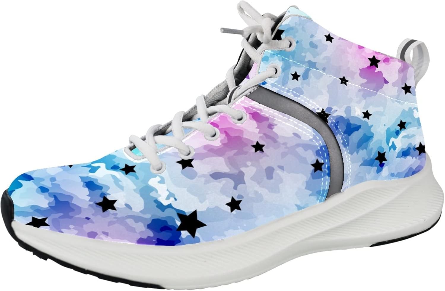 MhrsLifePack Mid Sports Shoe Girls Sneakers Star Shockproof Slip Lightweight Print Women's