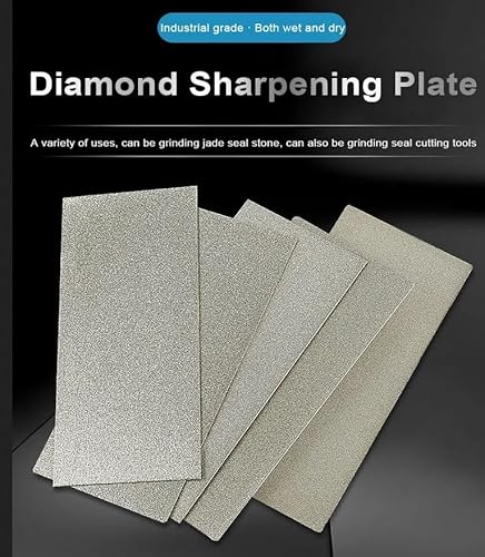 Rechteck Diamant Stein Messer Werkzeug, Diamant Schleifstein, 80-3000 Körnung Dünner Schleif und Polierdiamant quadratisch Messerwerkzeug Schleifstein für Outdoor Küche Schleifwerkzeug(Körnung 400)