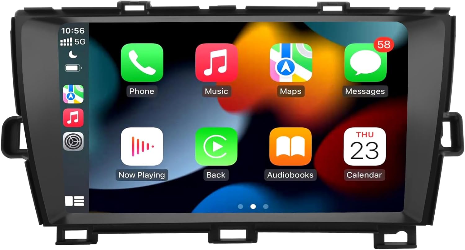AWESAFE Android 13 Car Stereo for Toyota Prius 2010 2011 2012 2013 2014 2015, 9 inch Prius Touchscreen Radio Replacement with Wireless Carplay Android Auto Support Bluetooth WiFi AM FM