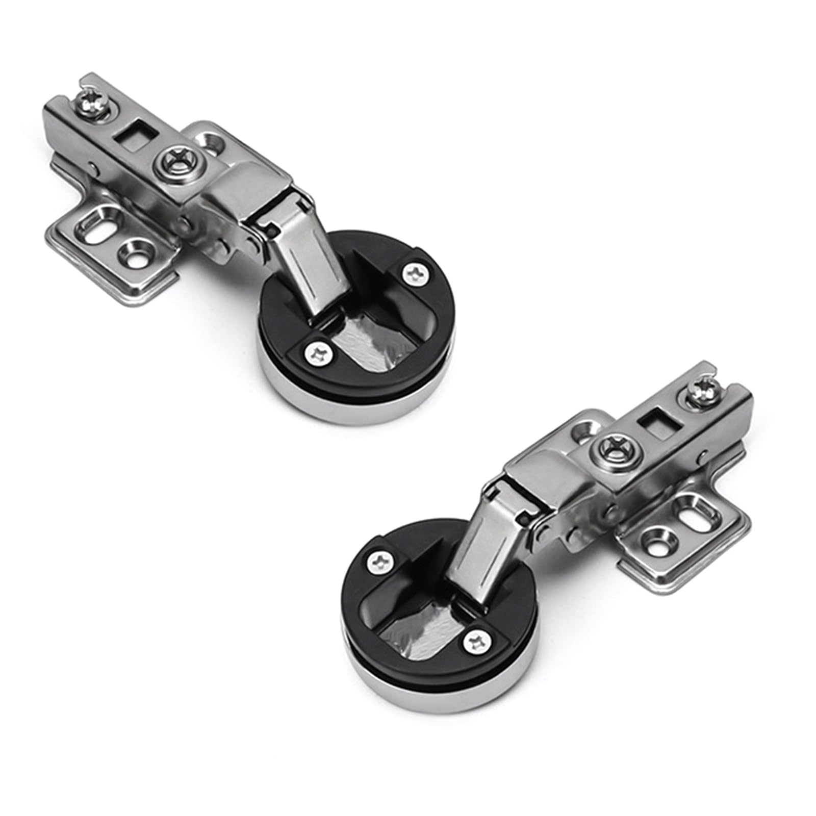 2pack Hydraulic Quiet Closing Hinges for Glass Cabinet Door Durability Cold Rolled Steels Quiet Operations Heavy Type Closing Cabinet Door Hinges