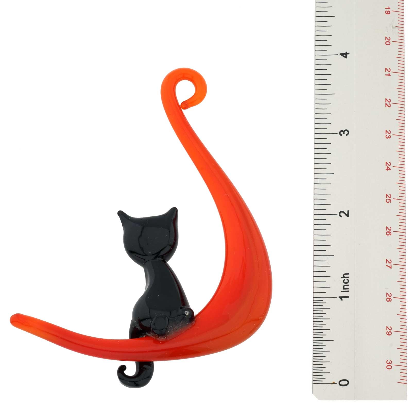 ムラノ　ねこ　ガラス　置物 ヴィンテージ ムラノガラス 猫 キャット オブジェ