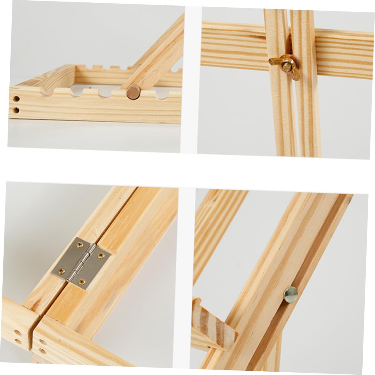 Kiefernholz Tischstaffelei für Kinder und Künstler Verstellbar | Holz und Metall, für Zuhause oder Fitnessraum, Schlichtes Klassisches Design mit Präsentationsfunktion