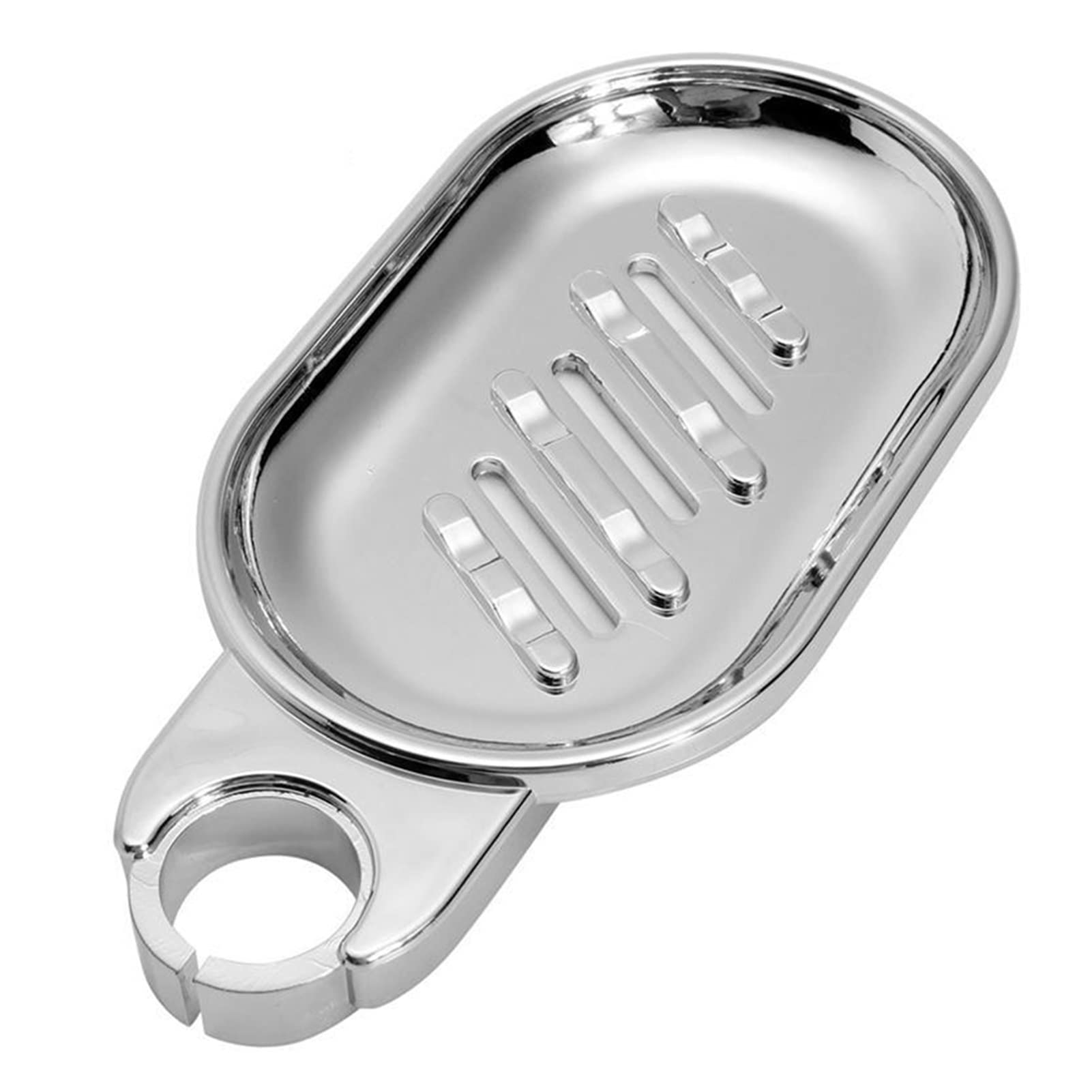 HHDHHD Jabonera con riel, Bandeja Deslizante con Orificio de 22 mm, Organizador de baño (1 Unidad)