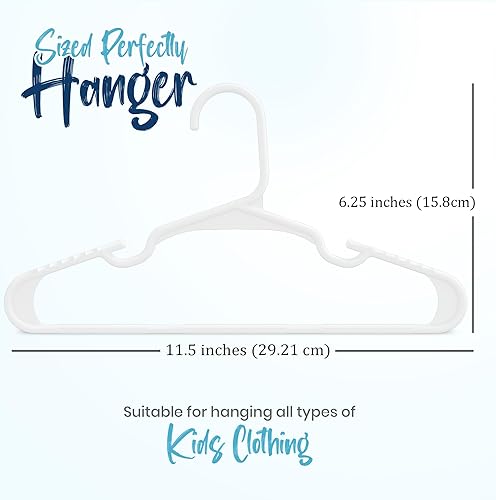 Vista 82 de Utopia Home Paquete de 40 perchas para niños, perchas de plástico de 11.5 pulgadas para armario, perchas para ropa y colgador infantil para armario