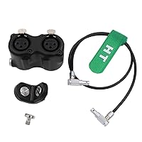 Vista 7 de Caja de audio XLR para RED Komodo-X V-Raptor XL, ARRI Alexa Mini, Z CAM E2 M4 F6 Cámara 2 entrada de nivel de línea, Mini 5 pines a XLR 3 pines