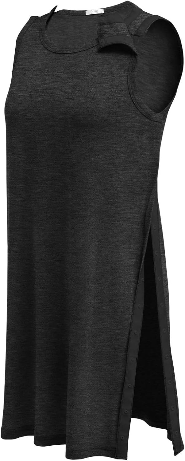 Deyeek Women's Post Shoulder Surgery Dress Full Tear Away Sleeveless Tank Dress After Rotator Cuff Adaptive Clothing - Image 6