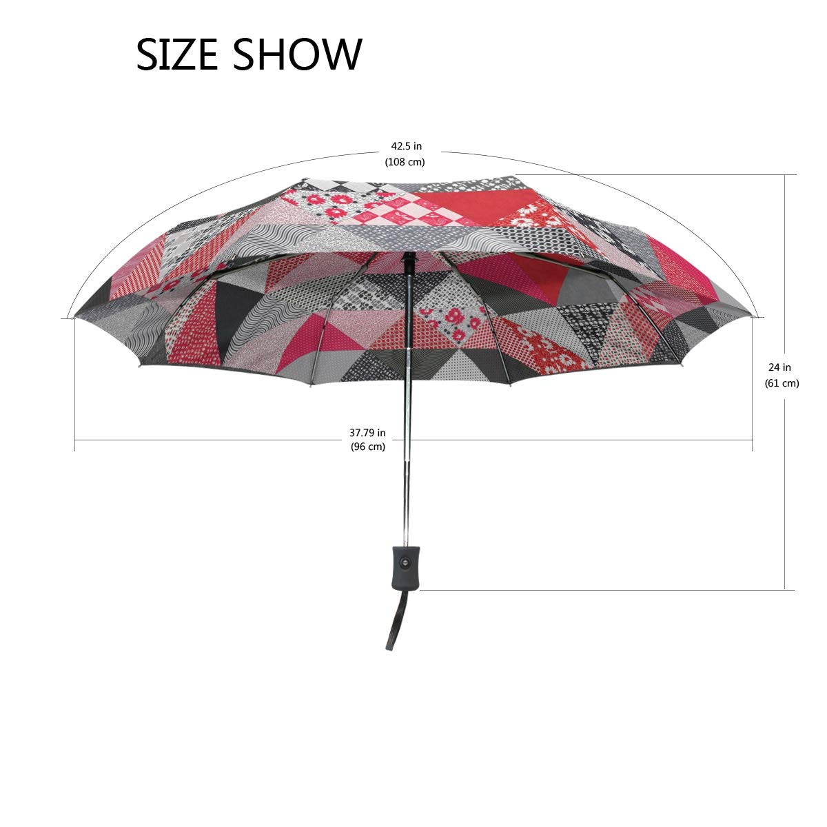 Sonnen- & Regenschirm Mit Iris-Blumen – Stylisch & UV-geschützt
