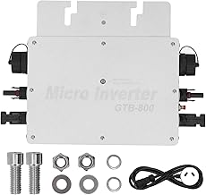 Micro inversor solar, laço de grade solar micro inversor IP65 à prova d'água controle wi-fi identificação automática DC para AC Inversor solar 120V 230V(AU-silver)