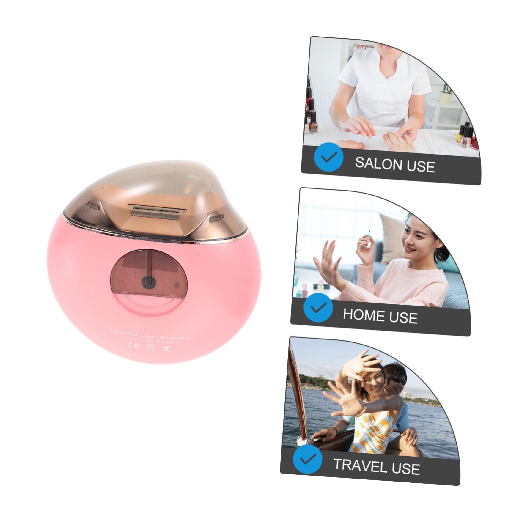 1 Set Kit Cortauñas para Niños con Cabezales de Pulido, Recortador de Uñas Eléctrico Portátil para Uso Hogar