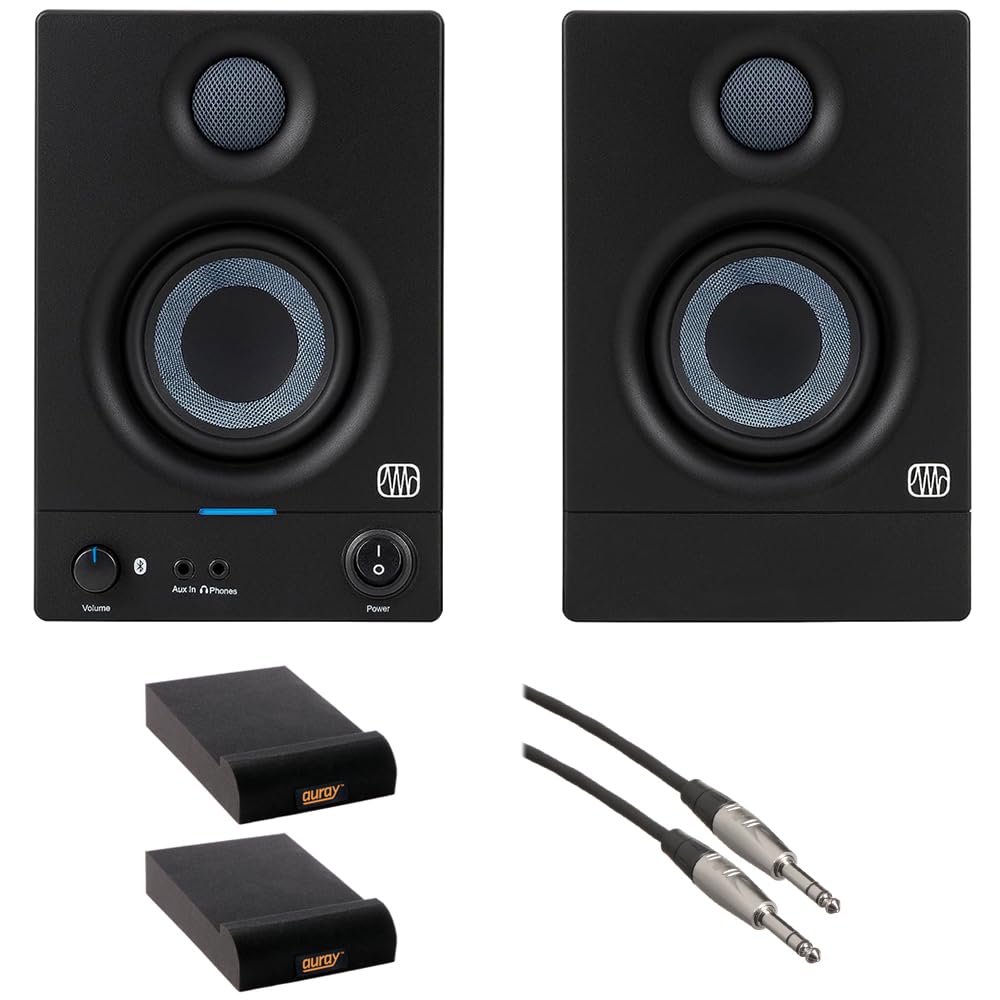 PreSonus Eris 3.5 Bluetooth対応（ペア） PreSonus Eris 3.5BT ブラック 1ペア ケーブル スタンドセット