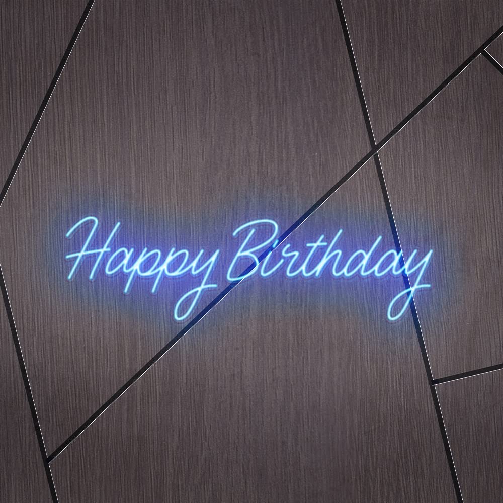 Ulalaza Neonowy znak LED, lampka nocna, Happy Birthday, do domu, sypialni, salonu, baru, artystyczna dekoracja, impreza, ślub, urodziny, Boże Narodzenie, z USB 5 V