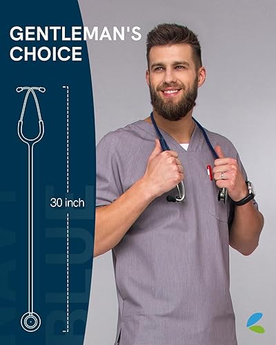 Miniatura 8 de FriCARE - Estetoscopio de doble cabezal para profesionales, estudiantes y auxiliares de enfermería, paramédicos, TEM, VNA, elegible para FSAHSA,