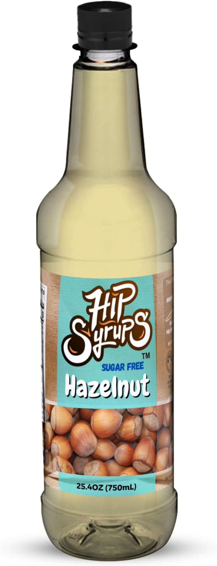 Hip Syrups - Hazelnut Sugar Free Simple Syrup Designed for Coffee, Hot Cocoa, Sugar Free