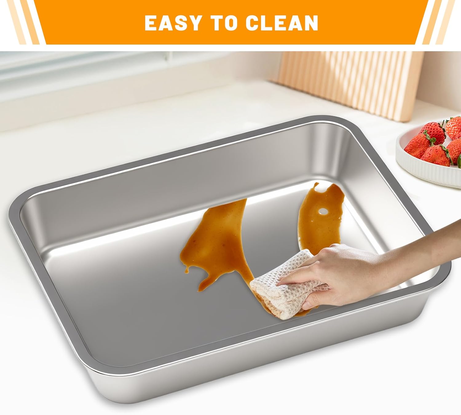 5pcs Grill Prep Trays Sets, Stainless Steel Grilling Prep and Serve Tray, Marinade Container with Lid, Thawing Board, Cutting Board, BBQ Grill Accessories, Grilling Gifts for Mens