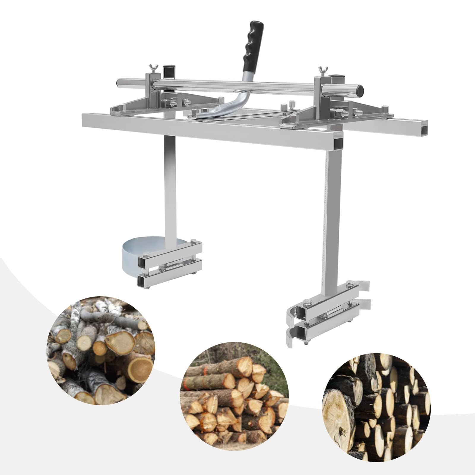 Aserradero móvil para motosierra, 24 pulgadas, molino de motosierra de 24 pulgadas, sierra de cadena portátil, barra de guía para motosierras, accesorios para constructores y carpinteros
