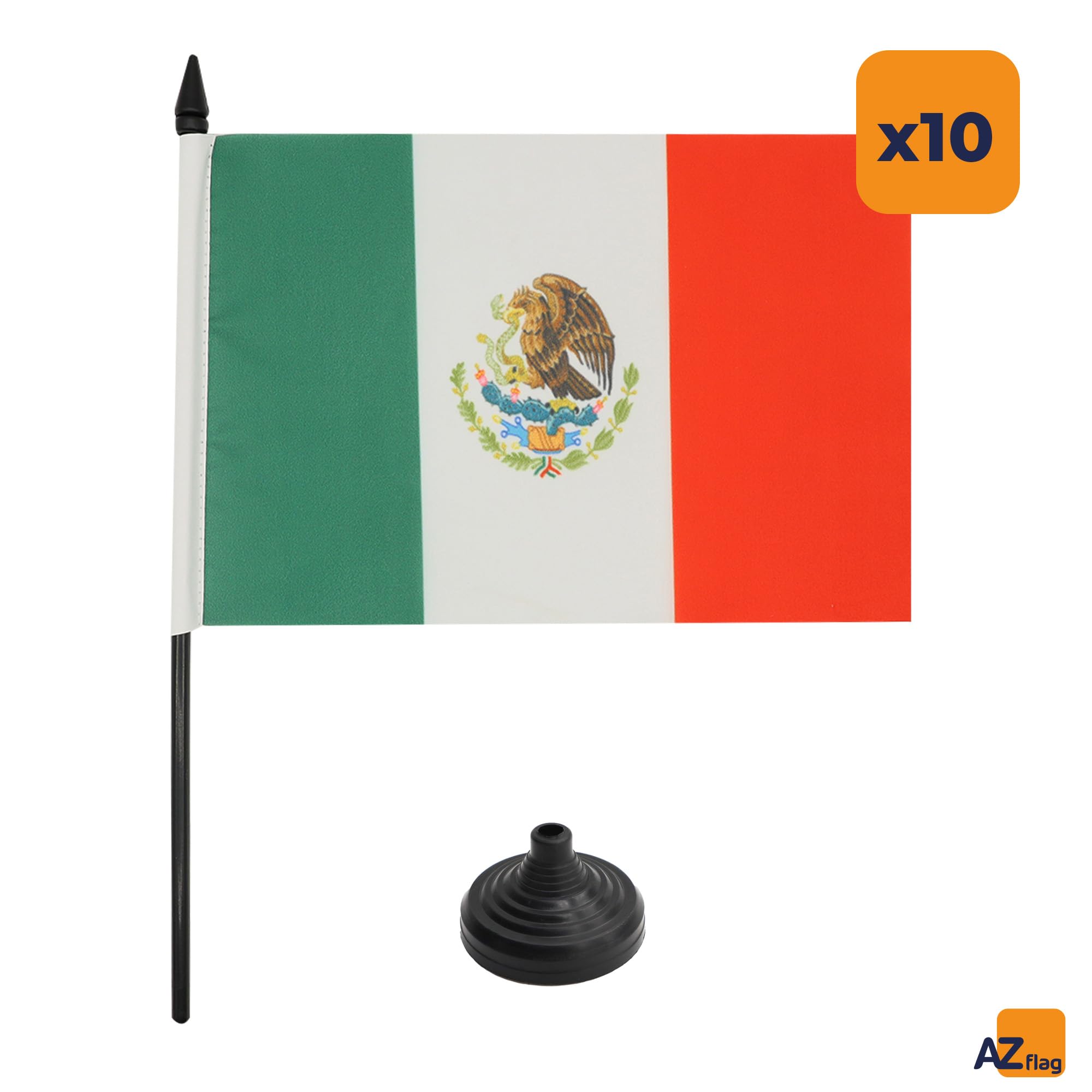 AZ FLAG Drapeau Table Amitié États-Unis Mexique 21x14 Cm - Petit Drapeau Bureau