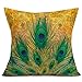 Produktbild Qinqingo Kissenbezug, bunt, Pfauenfedern, für Zuhause, Sofa, Dekokissen 18"x18" Pf#18