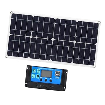 LOOM TREE 100W Solar Panel Kit 12V 10A Battery Charge Controller for Caravan, Boat Home Improvement | Electrical & Solar | Alternative & Solar Energy | Solar Panels
