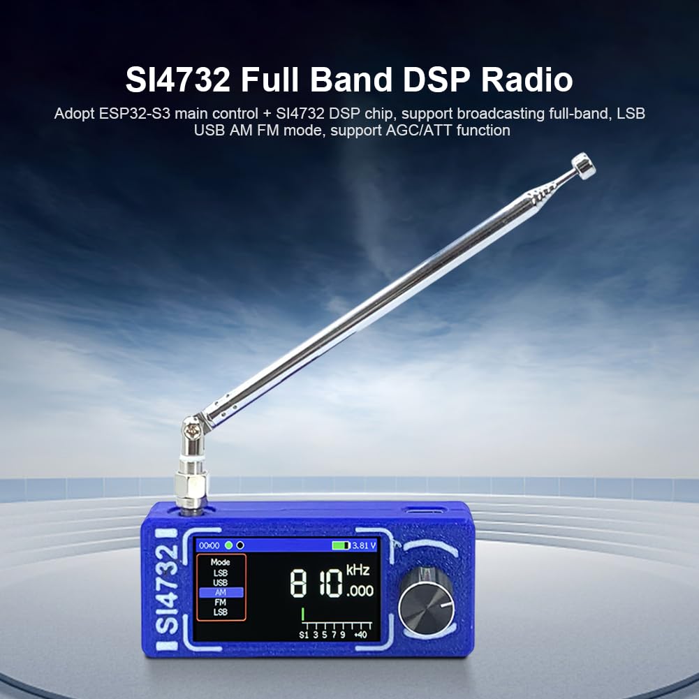 Amazon.co.jp: ALINUOYQ フルバンドラジオSI4732 DSPポータブル