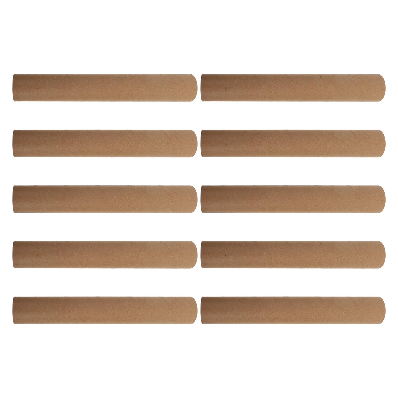 Versandhülsen Kraftpapier 10 Stück 40cm Länge 50mm Innendurchmesser mit Deckel für Dokumente und Malerei Verpackung