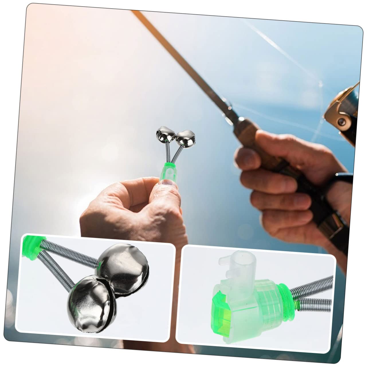 SUPVOX 10pcs Fishing Rod Bells Fish Bite Alarm High Sensitivity Loud Ring Fishing Accessories