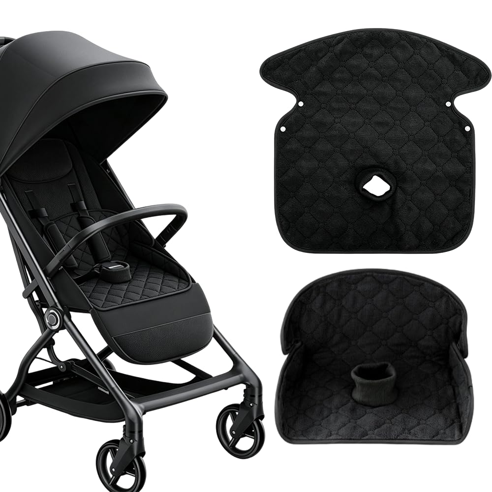 Mbuaopa 2Pcs Potty Training Car Seat Protector, Waterproof Soft Piddle Pads, Travel-Friendly Non-Slip Car Seat Liner for Pushchair Protection from Food and Drinks, Spills, Leaks and Accidents, Black