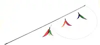 Pet Games Brinquedo Varinha Para Felinos Flying Cat Com 3 Iscas Penadas Para Gatos