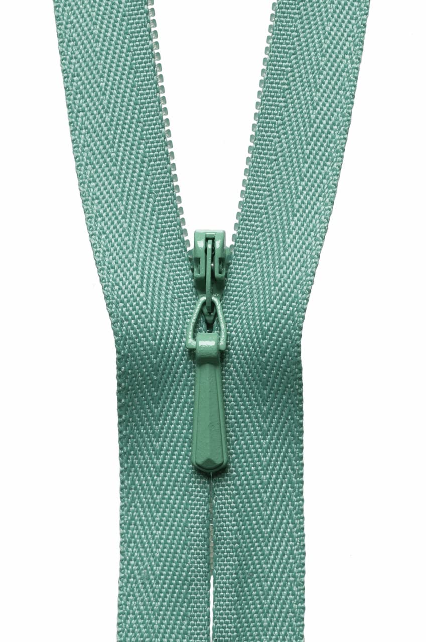 YKK 22"/ 56cm Concealed Zip: Dark Mint