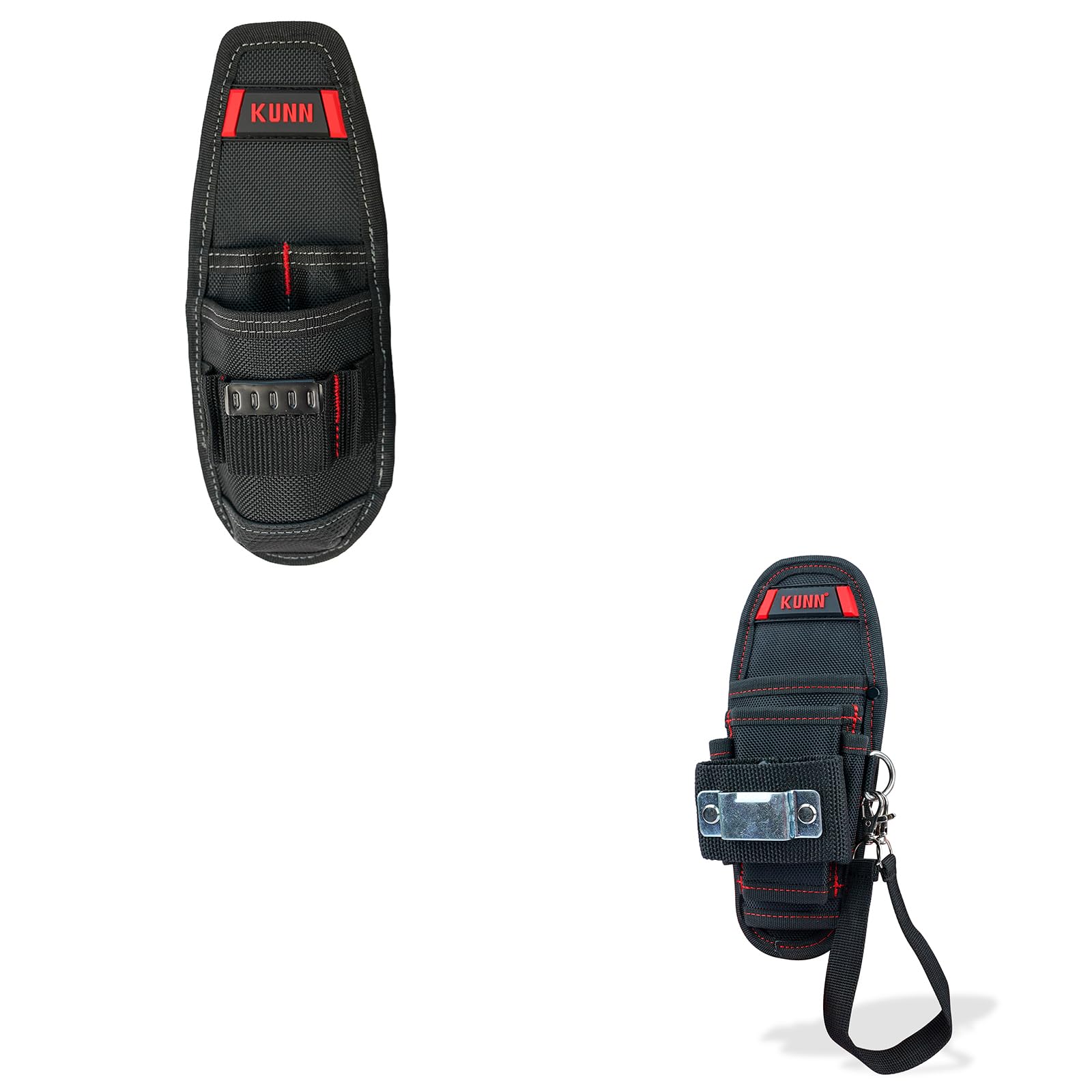 Refined Construction Tool Holder & Small Tool Pouch with Belt Clip