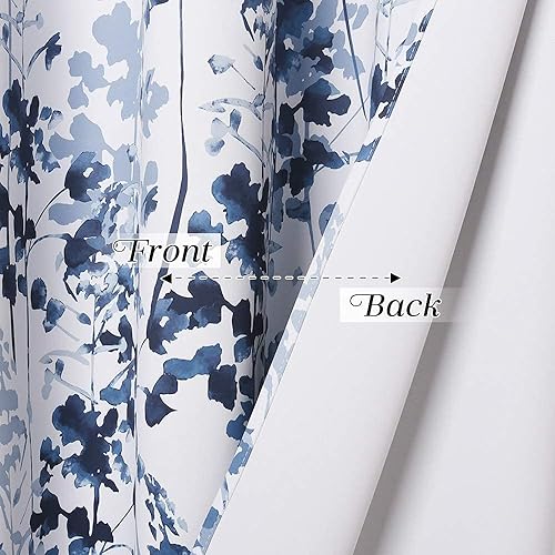 Miniatura 8 de KGORGE - Cortinas opacas de estilo rústico - Cortinas y cortinajes que reducen la luz solarrayos UV, con patrón bohemio de acuarela para dormitorio,