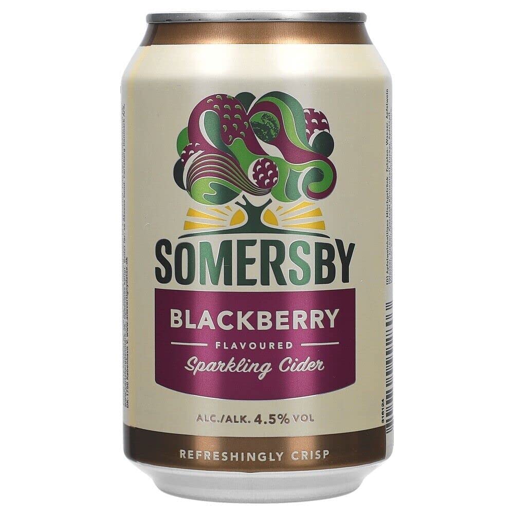 12x Somersby Blackberry/Brombeere Cider 0,33l erfischender Cider Bier