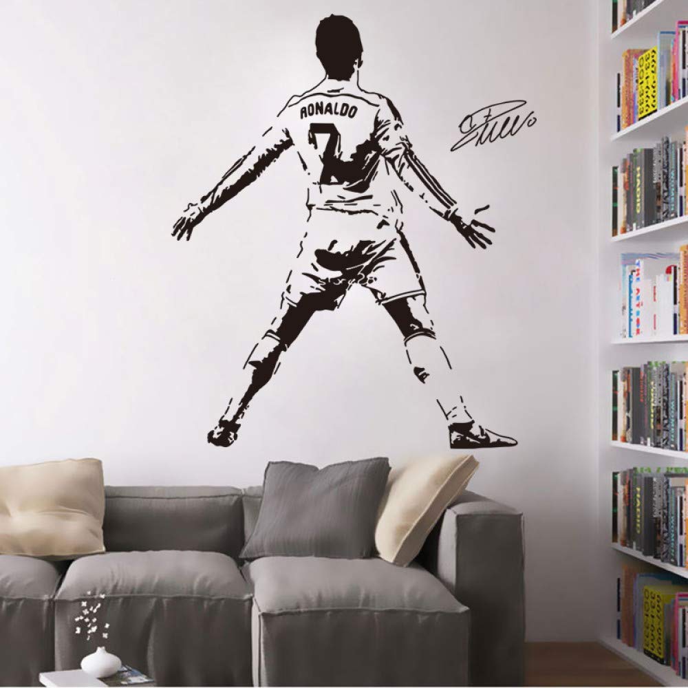 Adesivo Da Parete Calcio 'Shoot For Your Goals', 60x80 Cm, Vinile Per Cameretta Ragazzi