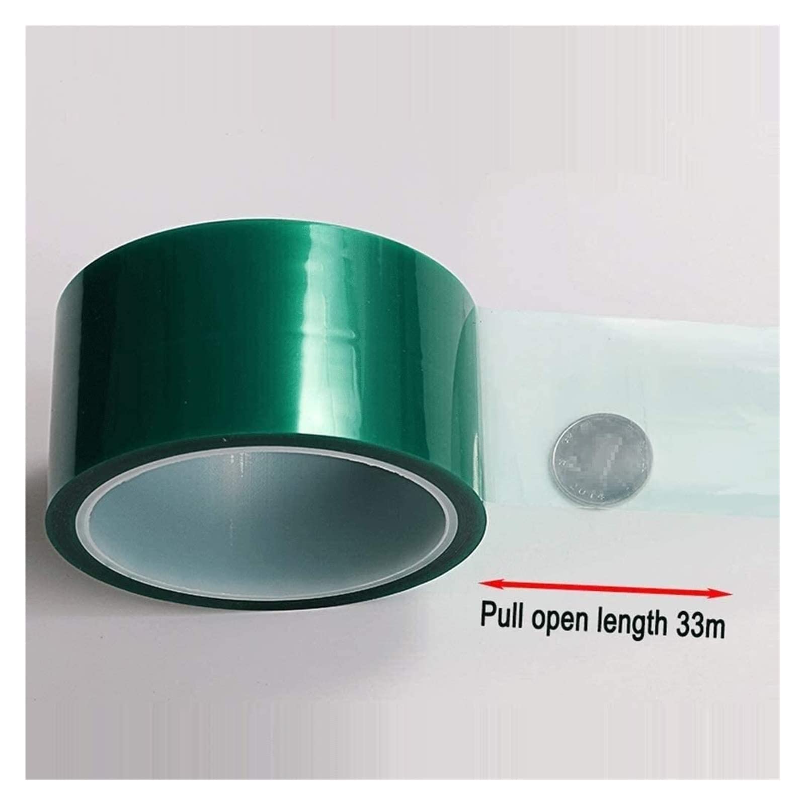 Nastro multiuso PET resistente alle alte temperature nastro adesivo per elettrodomestici, placcatura circuiti stampati, vernice da forno, nastro in poliestere verniciato a polvere (colore: verde,