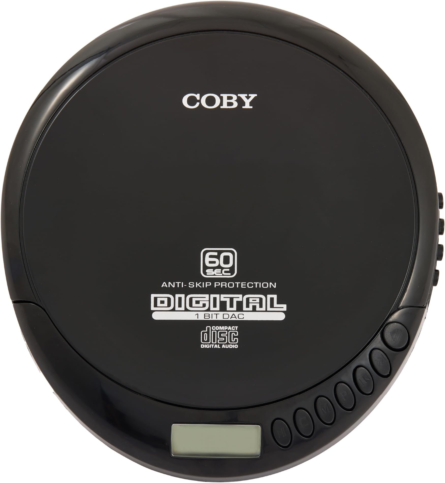 Coby Portable CD Player with Headphones, FM Radio, MP3 Compatible, CD Player Portable Discman, 60-Second Anti-Skip, 2 AA Batteries or Micro-USB