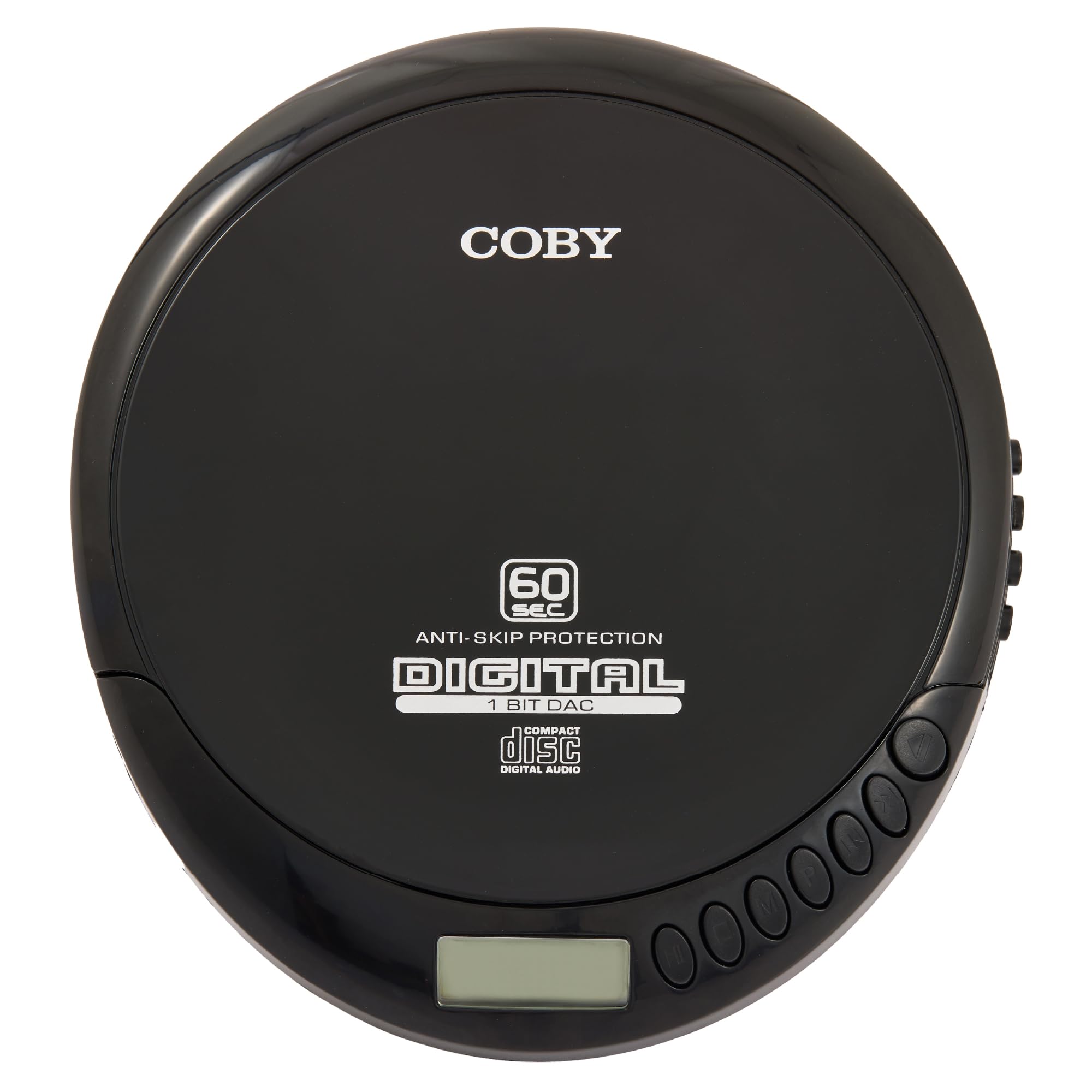 Coby Portable CD Player with Headphones, FM Radio, MP3 Compatible, CD Player Portable Discman, 60-Second Anti-Skip, 2 AA Batteries or Micro-USB