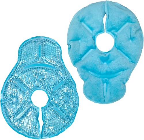 Miniatura 14 de Paquetes de hielo reutilizables para mamas, paquete de terapia mamaria, esenciales para la lactancia materna, para alivio de la lactancia,