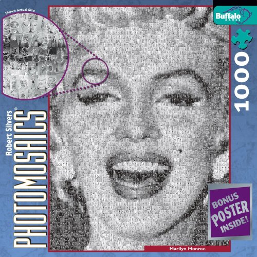 Buffalo Games Marilyn Monroe, Photomosaic 1000 Piece Puzzle - BUF 529