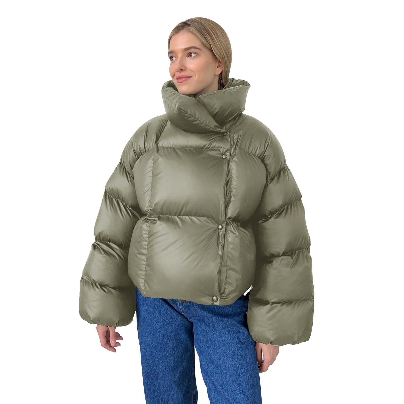 Chaqueta de invierno para mujer, chaqueta de invierno, colores cálidos, chaqueta acolchada, abrigo de invierno, chaqueta de plumas de pelo sintético, chaqueta ligera para exteriores