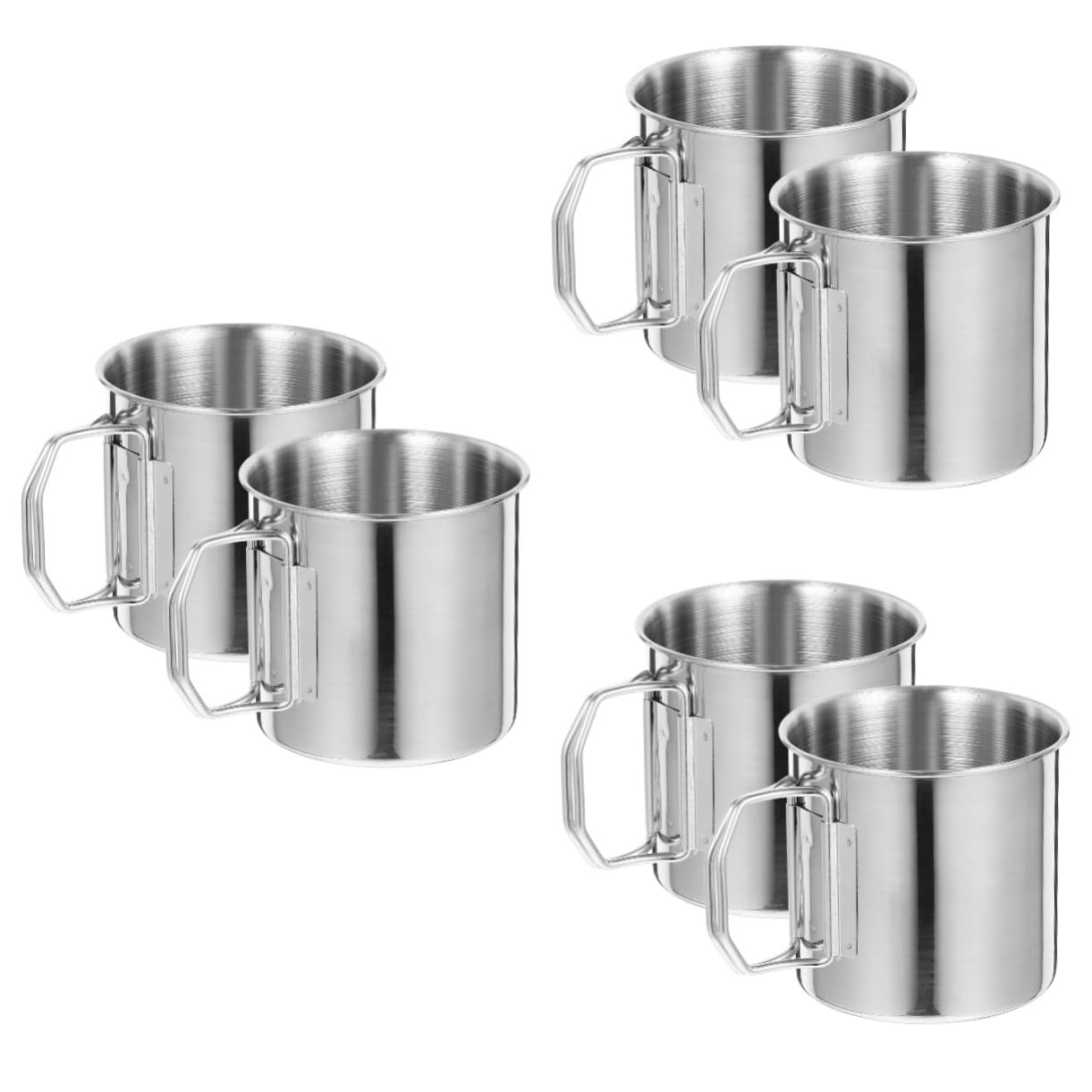 TOYANDONA 6piezas Taza De Camping Inoxidable Multi-funcional Para Bebidas Para Actividades Senderismo y Acampada